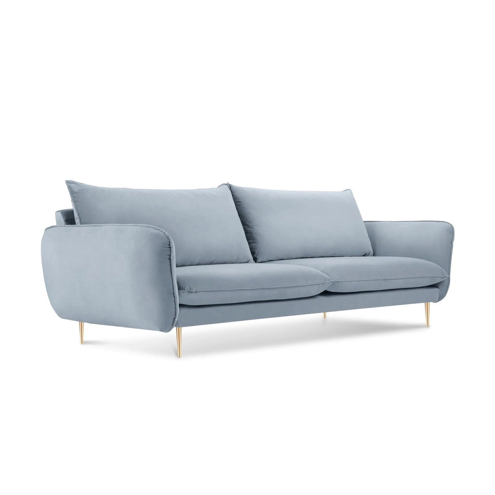 Vienna 3-Sitzer Sofa aus Samt, Boucle oder Strukturstoff, 200x92x95 cm - Image 8