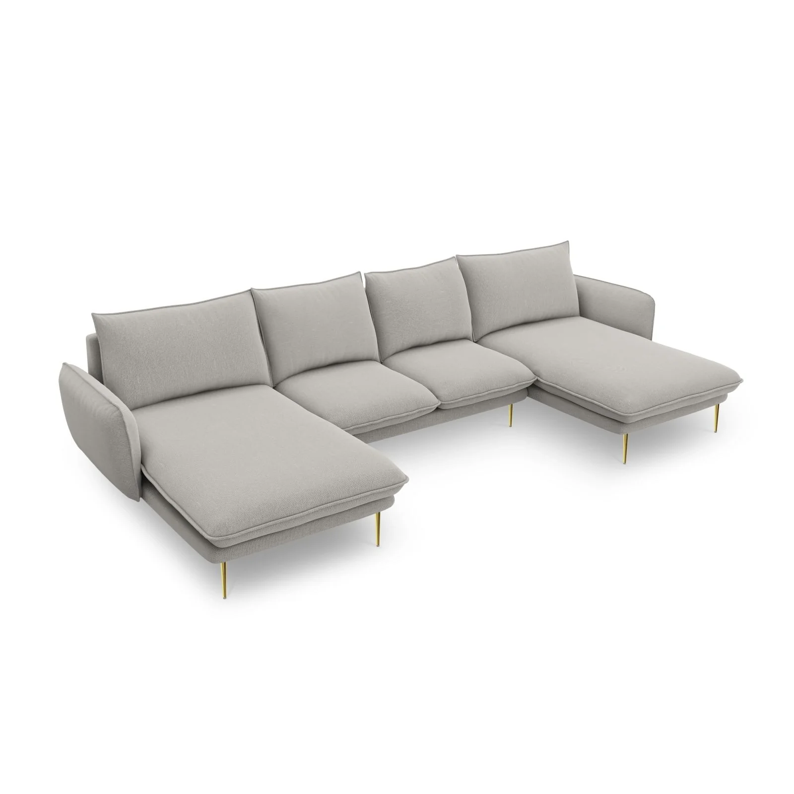 Vienna 6-Sitzer Panorama Sofa aus Samt oder Strukturstoff, 350x170x95 cm - Image 111