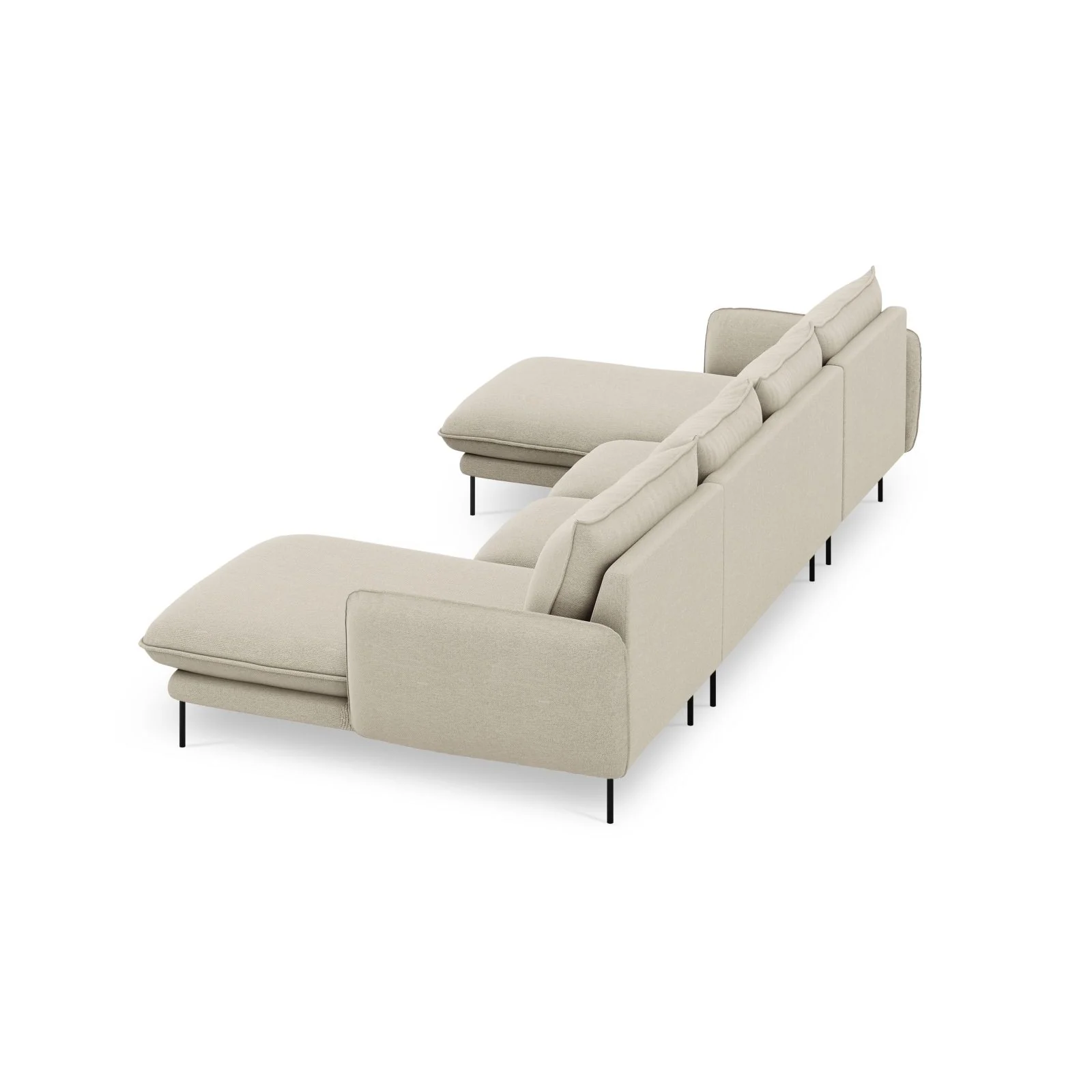 Vienna 6-Sitzer Panorama Sofa aus Samt oder Strukturstoff, 350x170x95 cm - Image 137