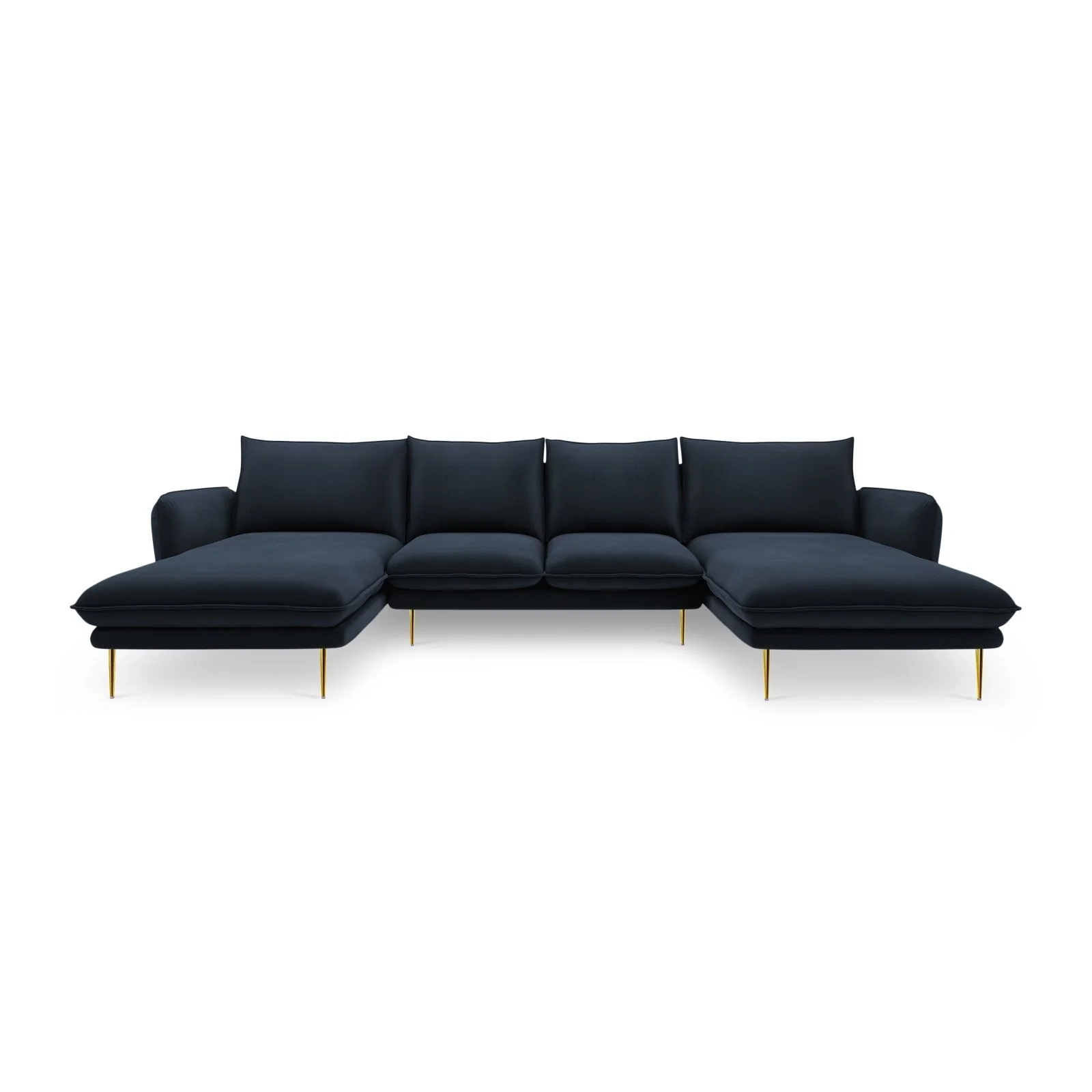 Vienna 6-Sitzer Panorama Sofa aus Samt oder Strukturstoff, 350x170x95 cm - Image 21