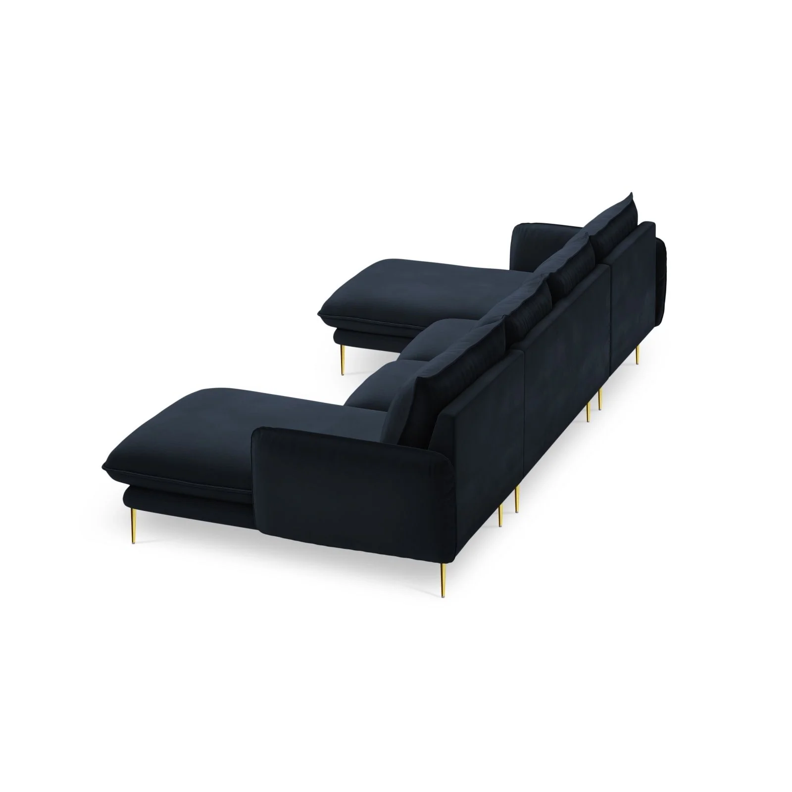 Vienna 6-Sitzer Panorama Sofa aus Samt oder Strukturstoff, 350x170x95 cm - Image 23