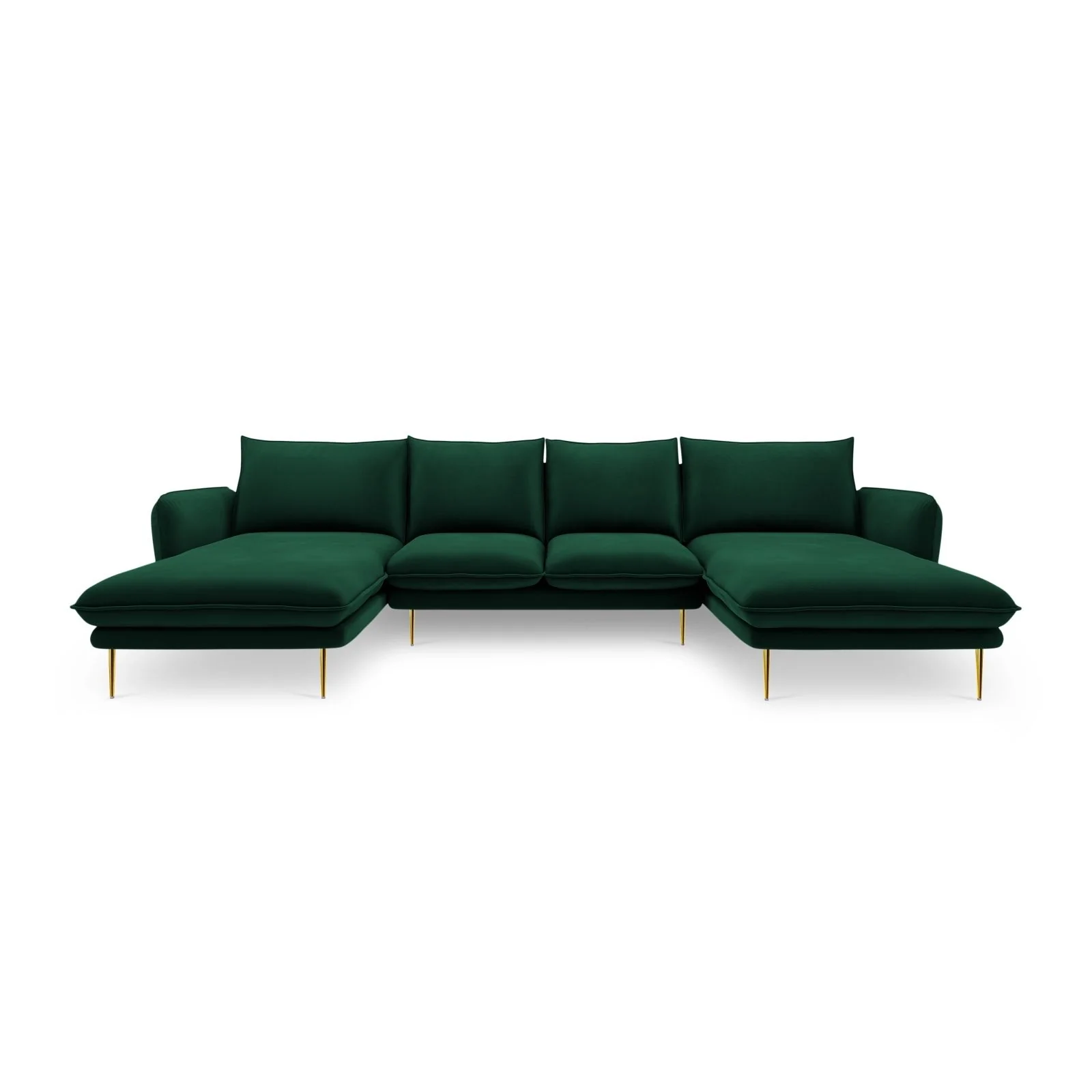 Vienna 6-Sitzer Panorama Sofa aus Samt oder Strukturstoff, 350x170x95 cm - Image 27