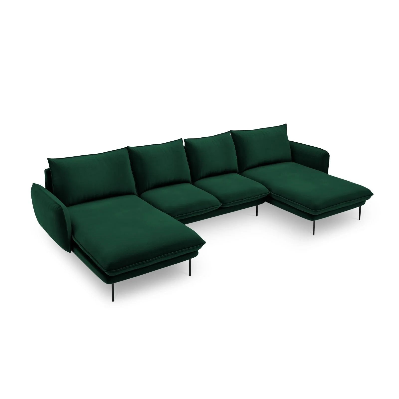 Vienna 6-Sitzer Panorama Sofa aus Samt oder Strukturstoff, 350x170x95 cm - Image 73
