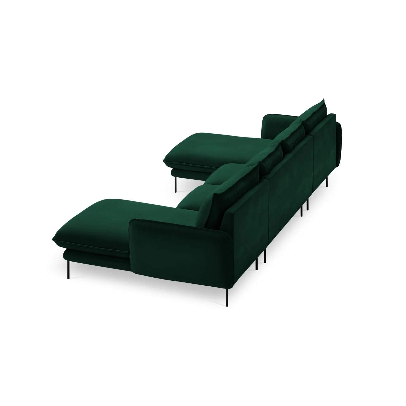 Vienna 6-Sitzer Panorama Sofa aus Samt oder Strukturstoff, 350x170x95 cm - Image 77