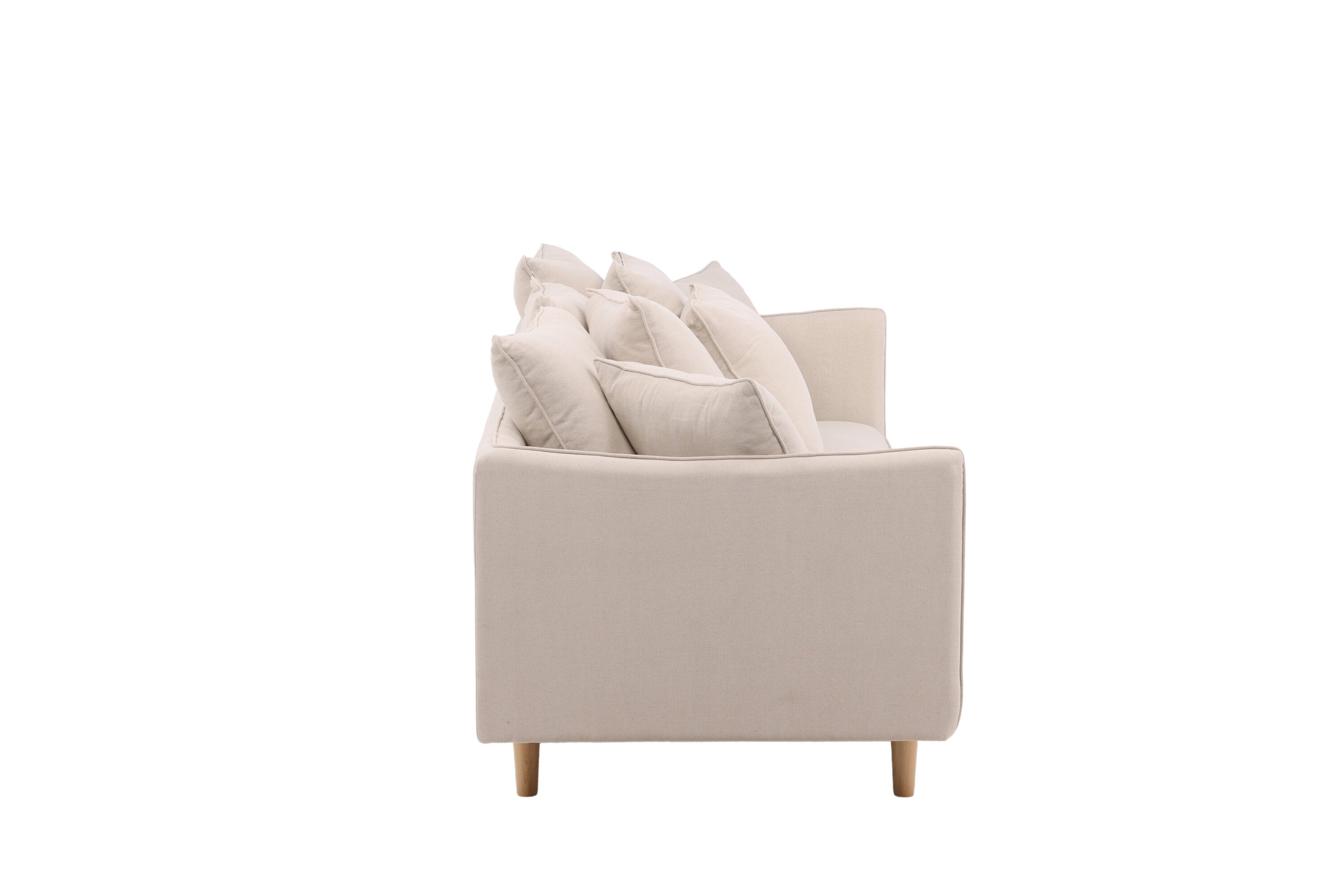 Segelskären 3-Sitzer Sofa - Whitewash / Beige Leinen - Image 7