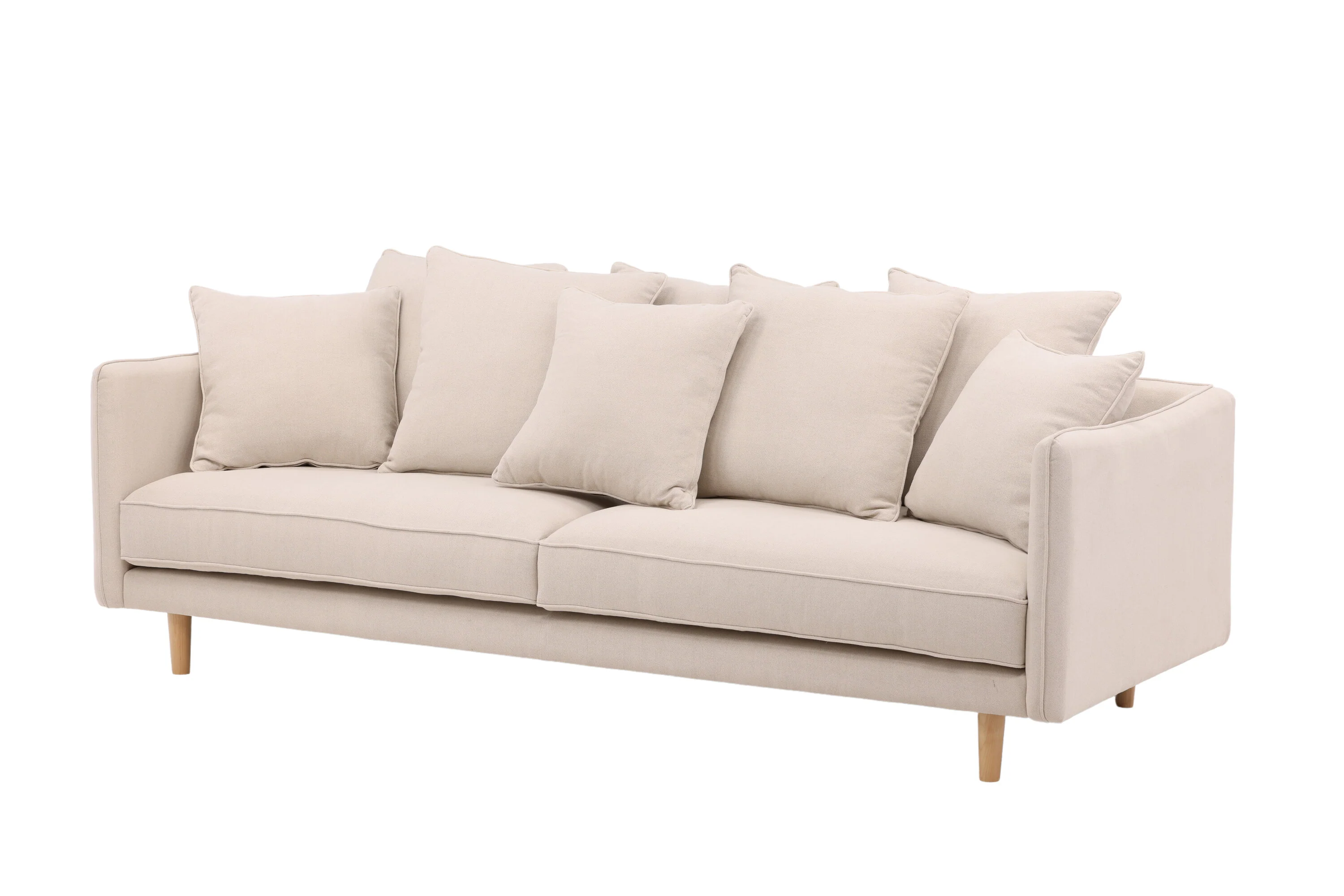 Segelskären 3-Sitzer Sofa - Whitewash / Beige Leinen - Image 8