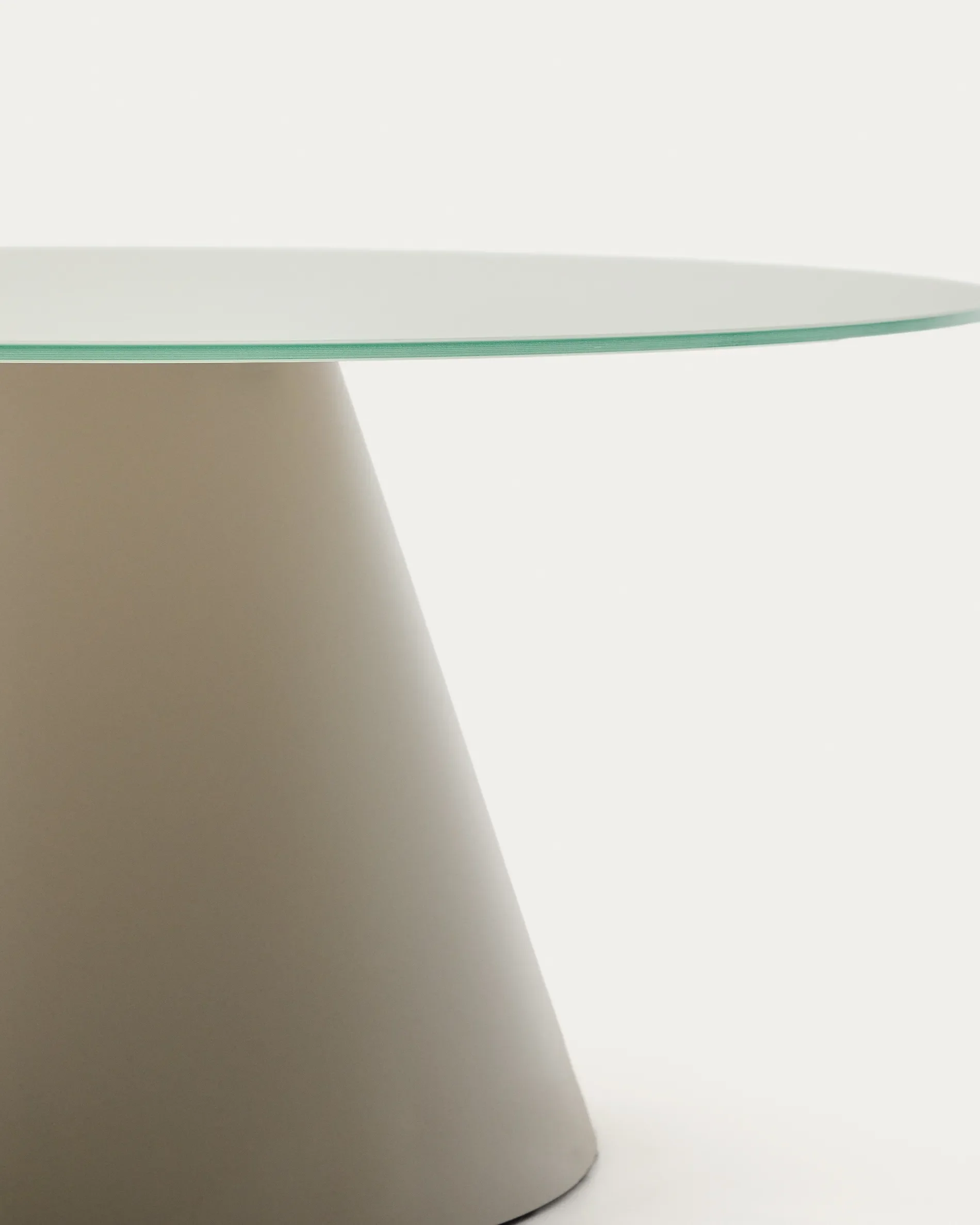 Wilshire Couchtisch aus gehärtetem Milchglas und Metall Ø 80 cm - Image 11