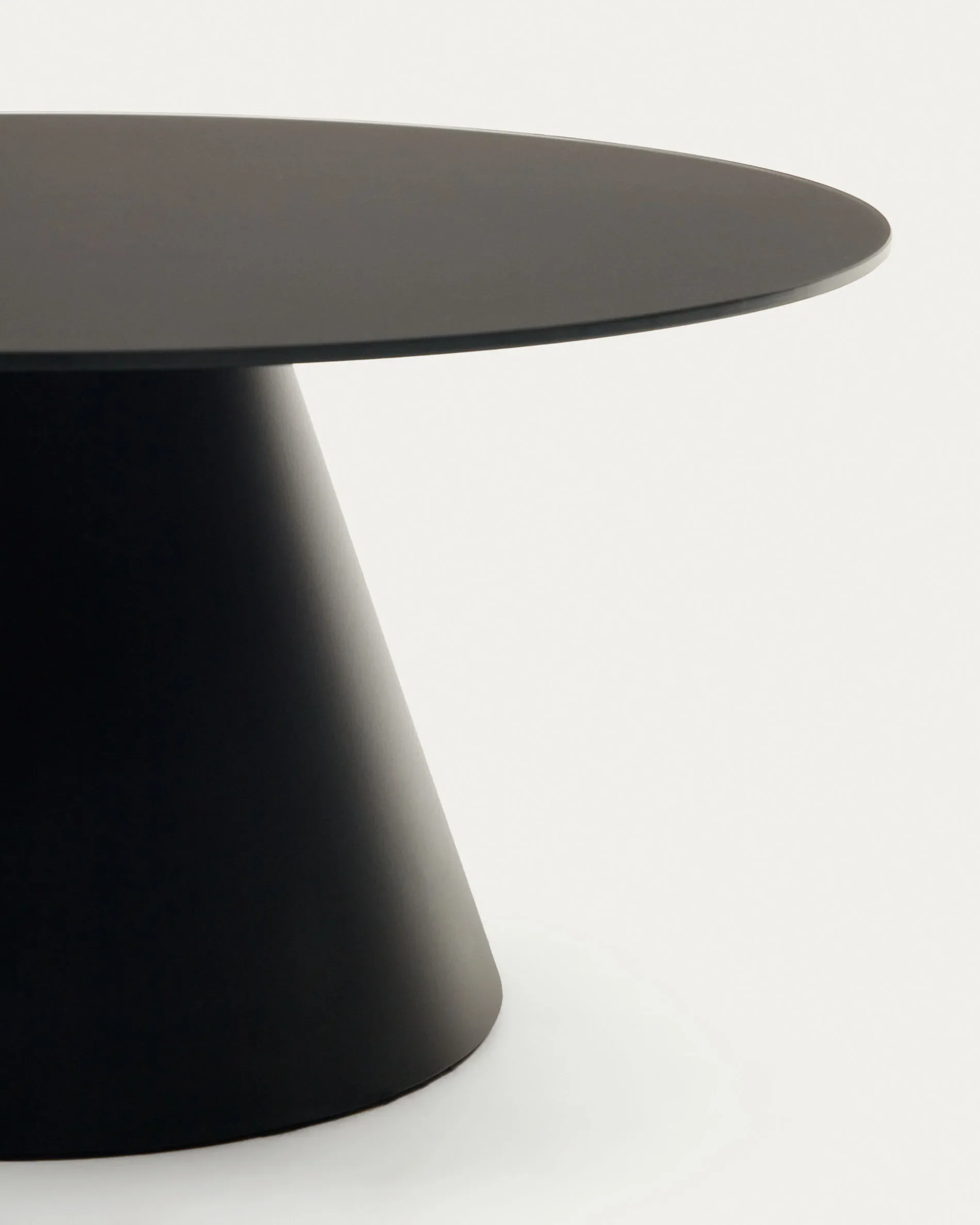 Wilshire Couchtisch aus gehärtetem Milchglas und Metall Ø 80 cm - Image 5