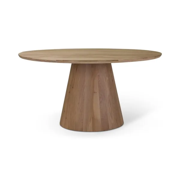 YNES Tisch Eiche Walnuss 150x150 cm