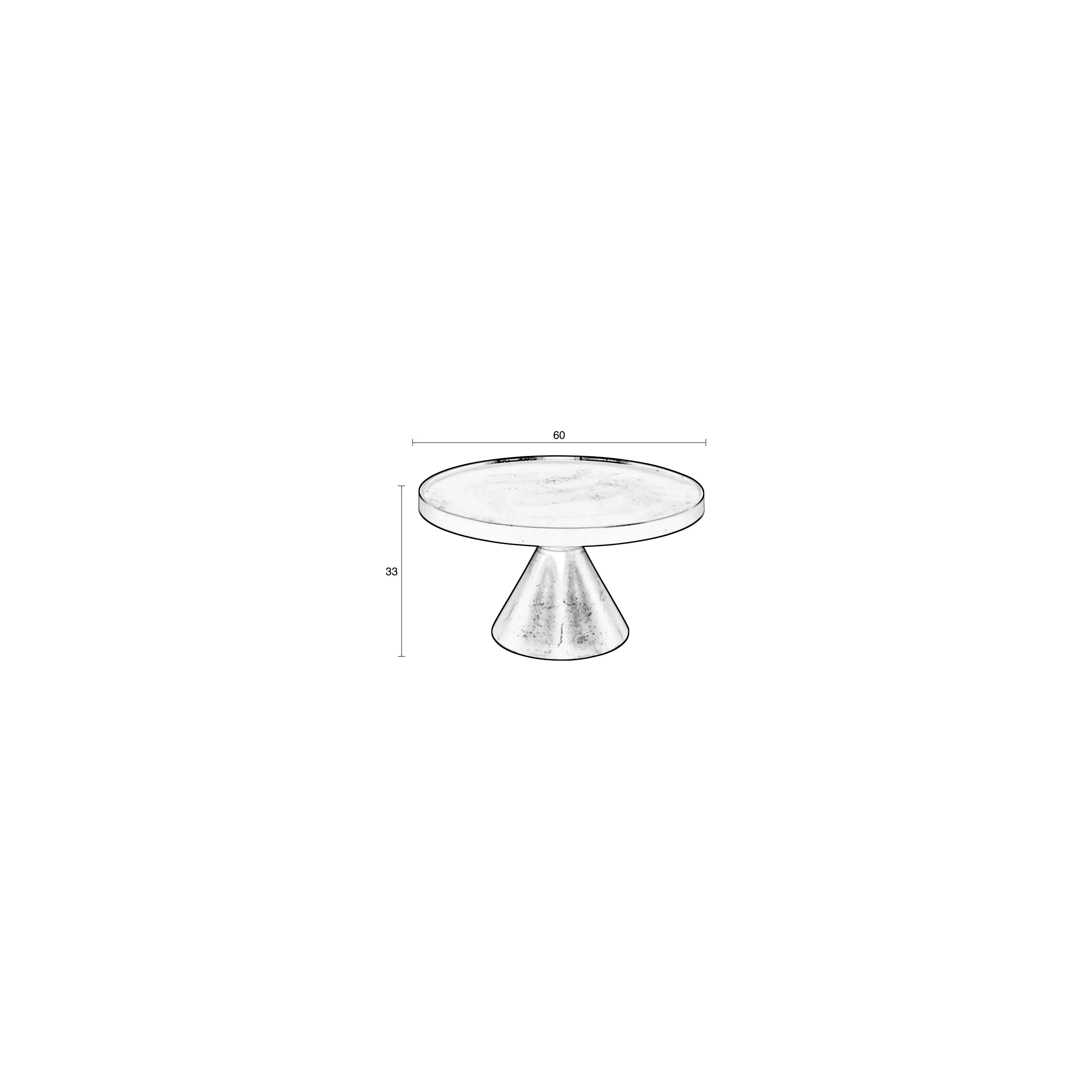 Floss Couchtisch Grau 60x60cm - Image 8