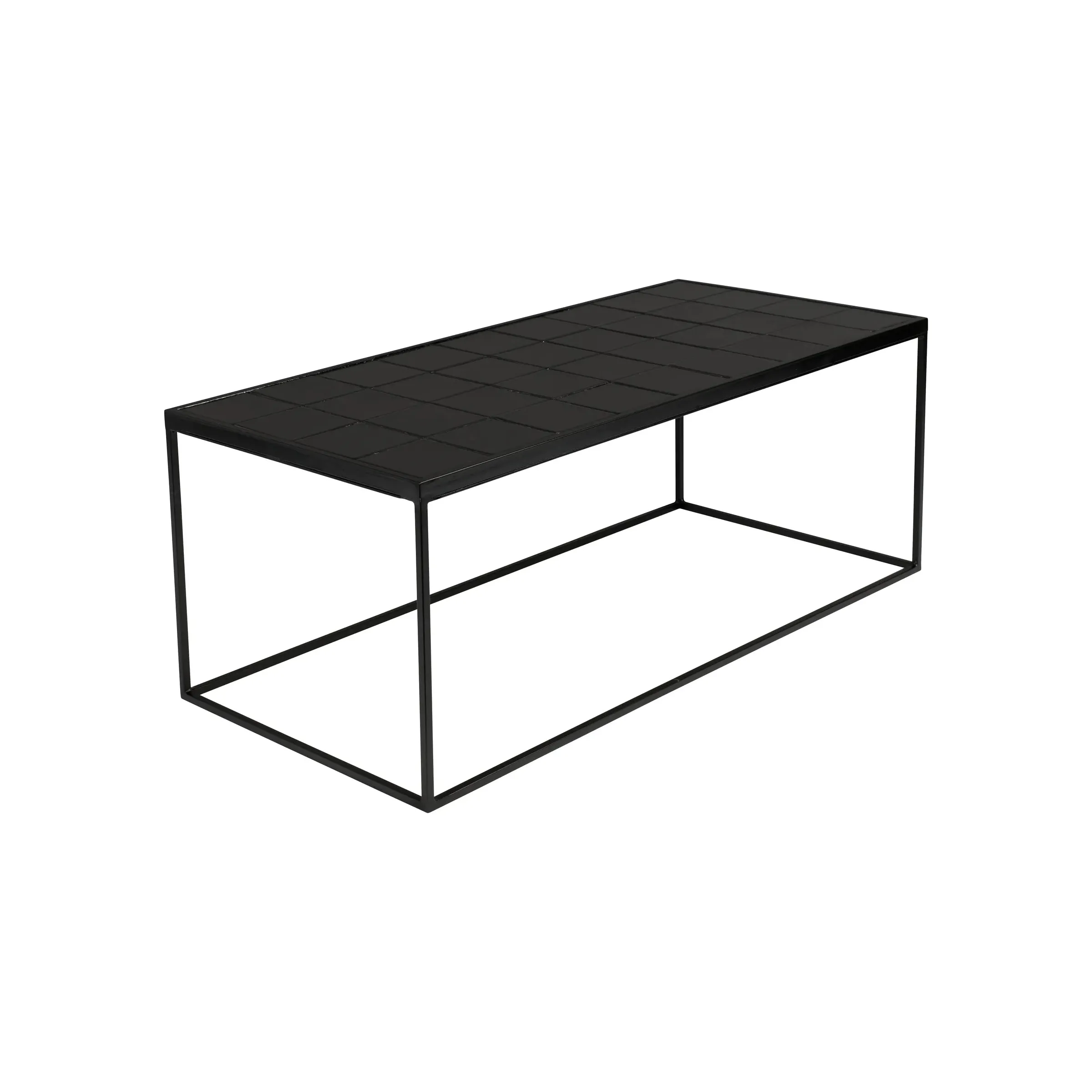 Glazed Couchtisch Schwarz 93x43cm - Image 4