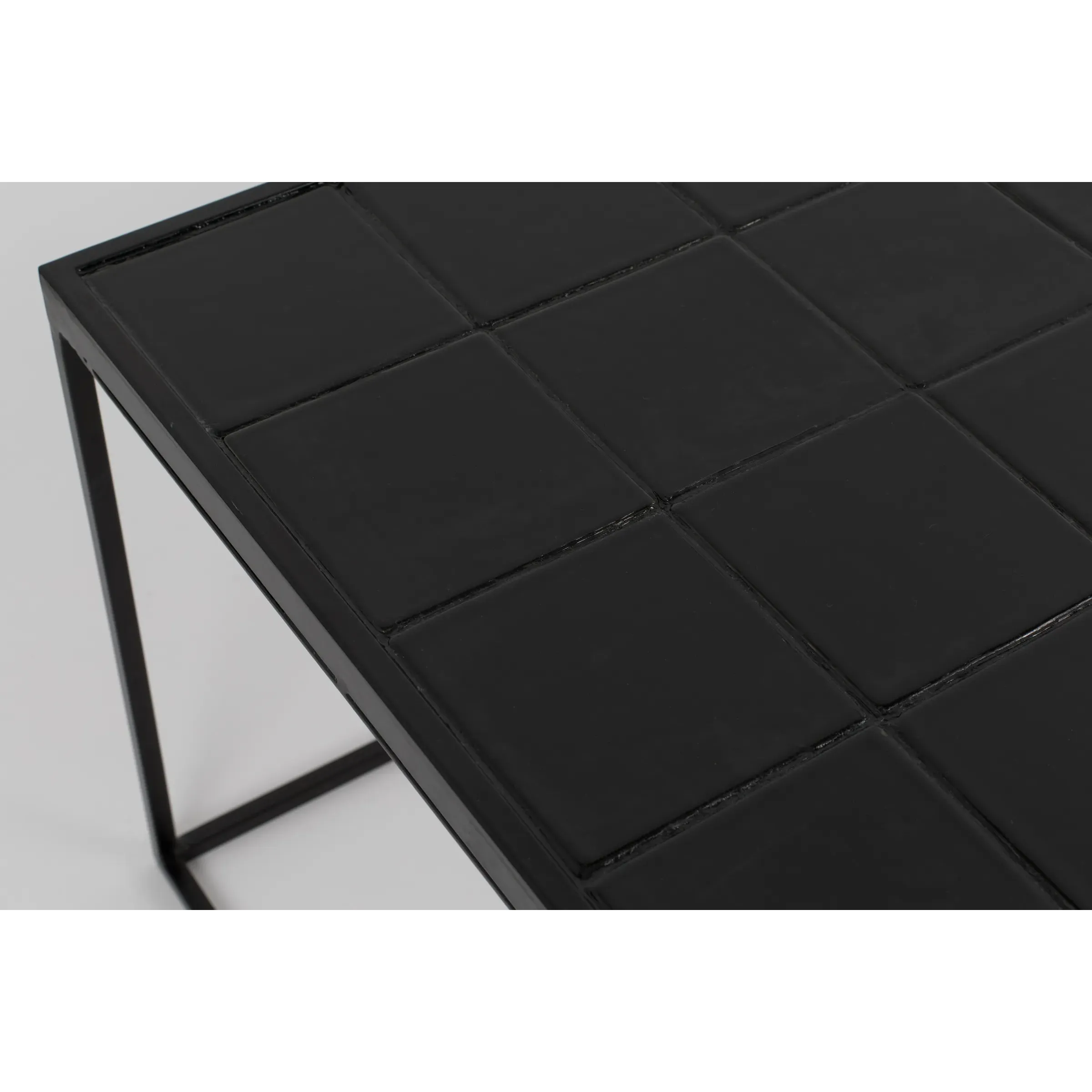 Glazed Couchtisch Schwarz 93x43cm - Image 5