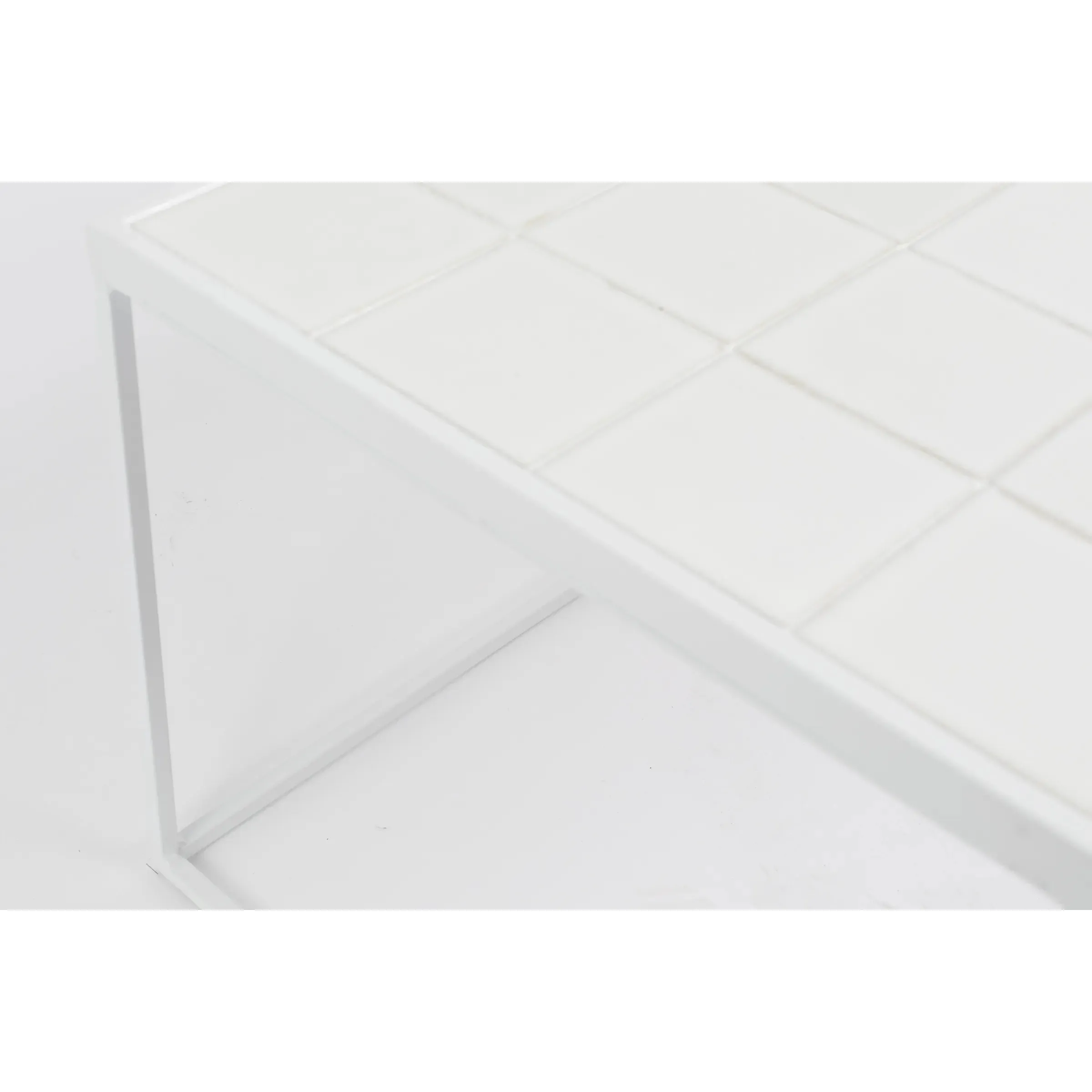 Glazed Couchtisch Weiss 93x43cm - Image 5