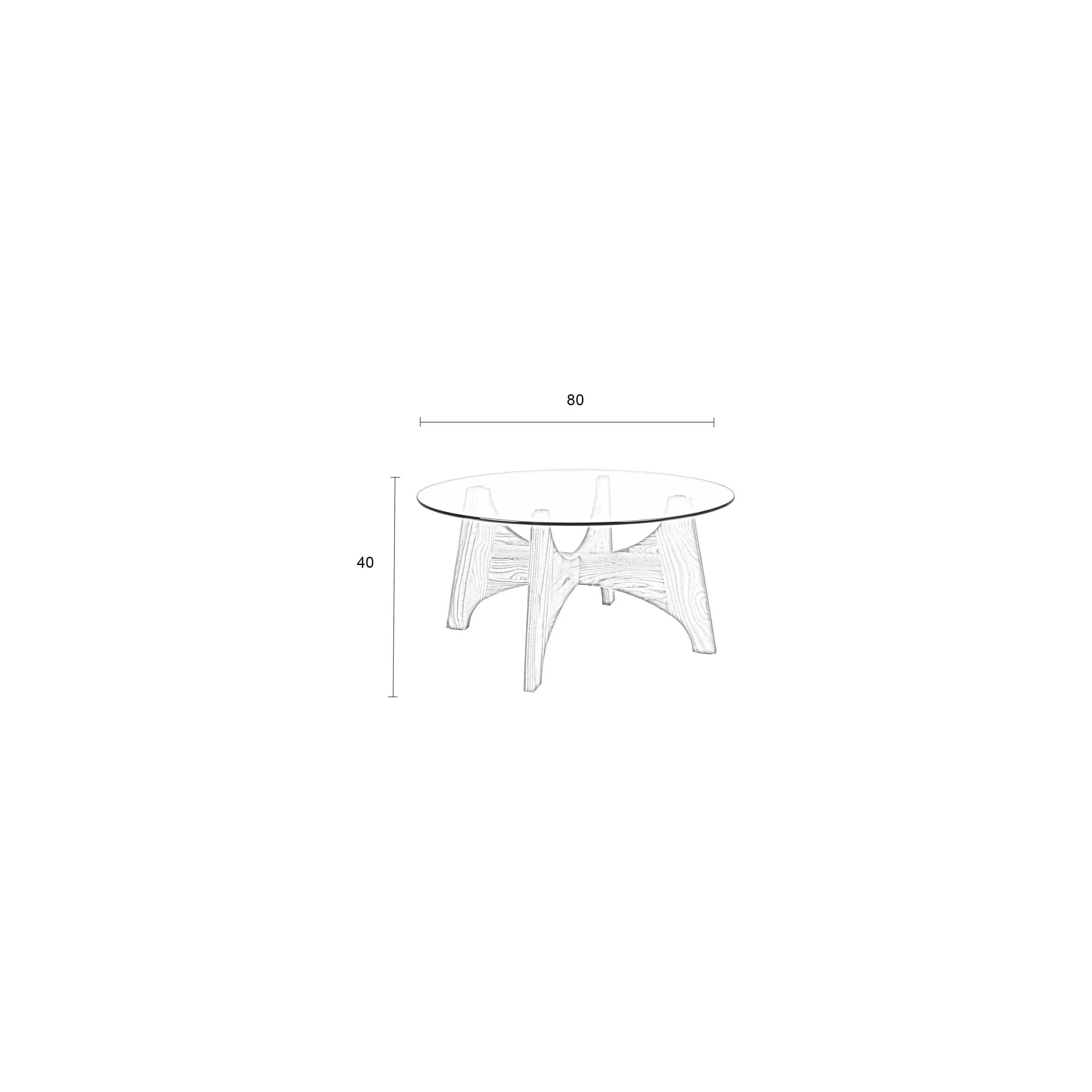 Kobe Couchtisch 80x80cm - Image 8