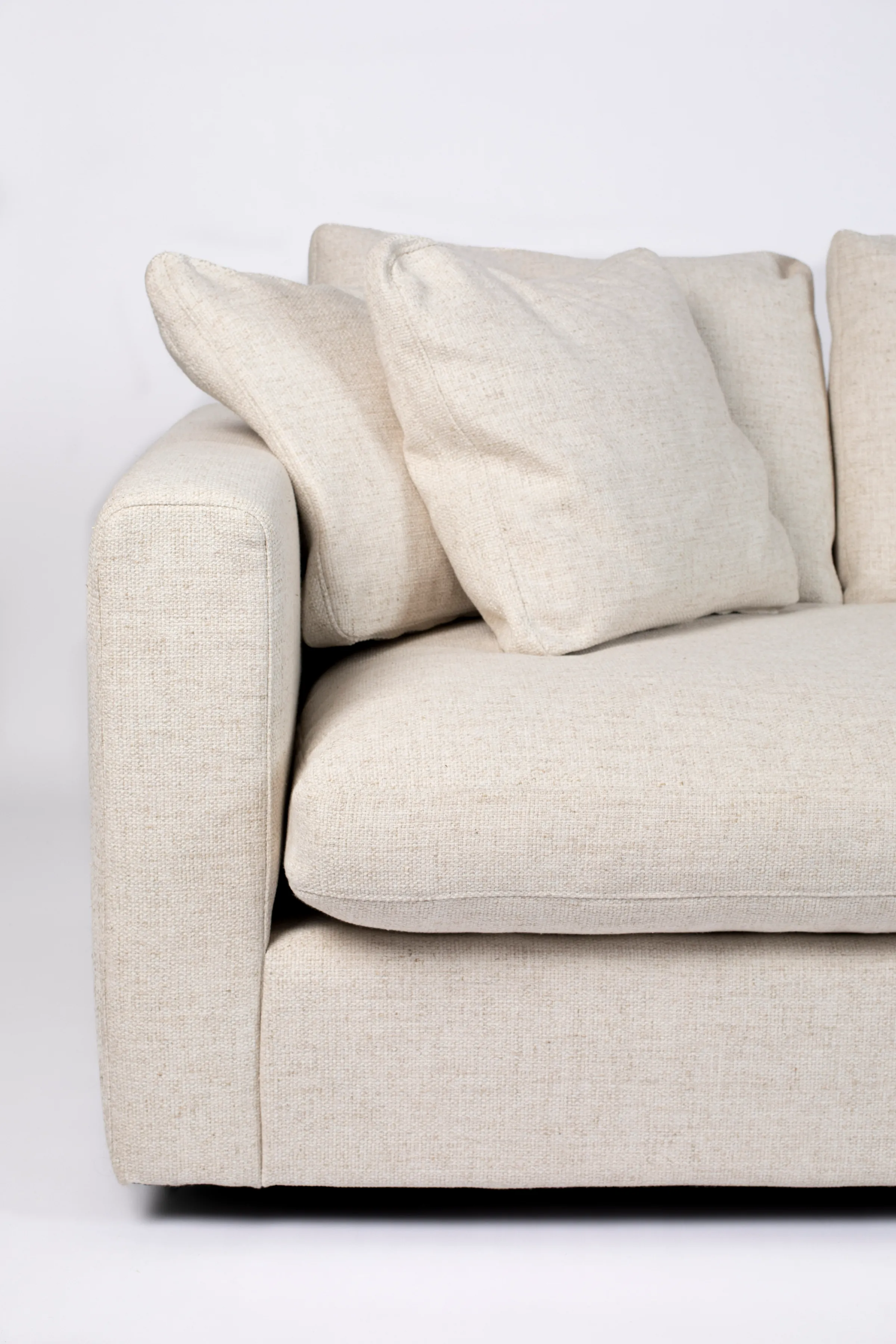 Sense 3-Sitzer Sofa Creme 266x113cm - Image 3