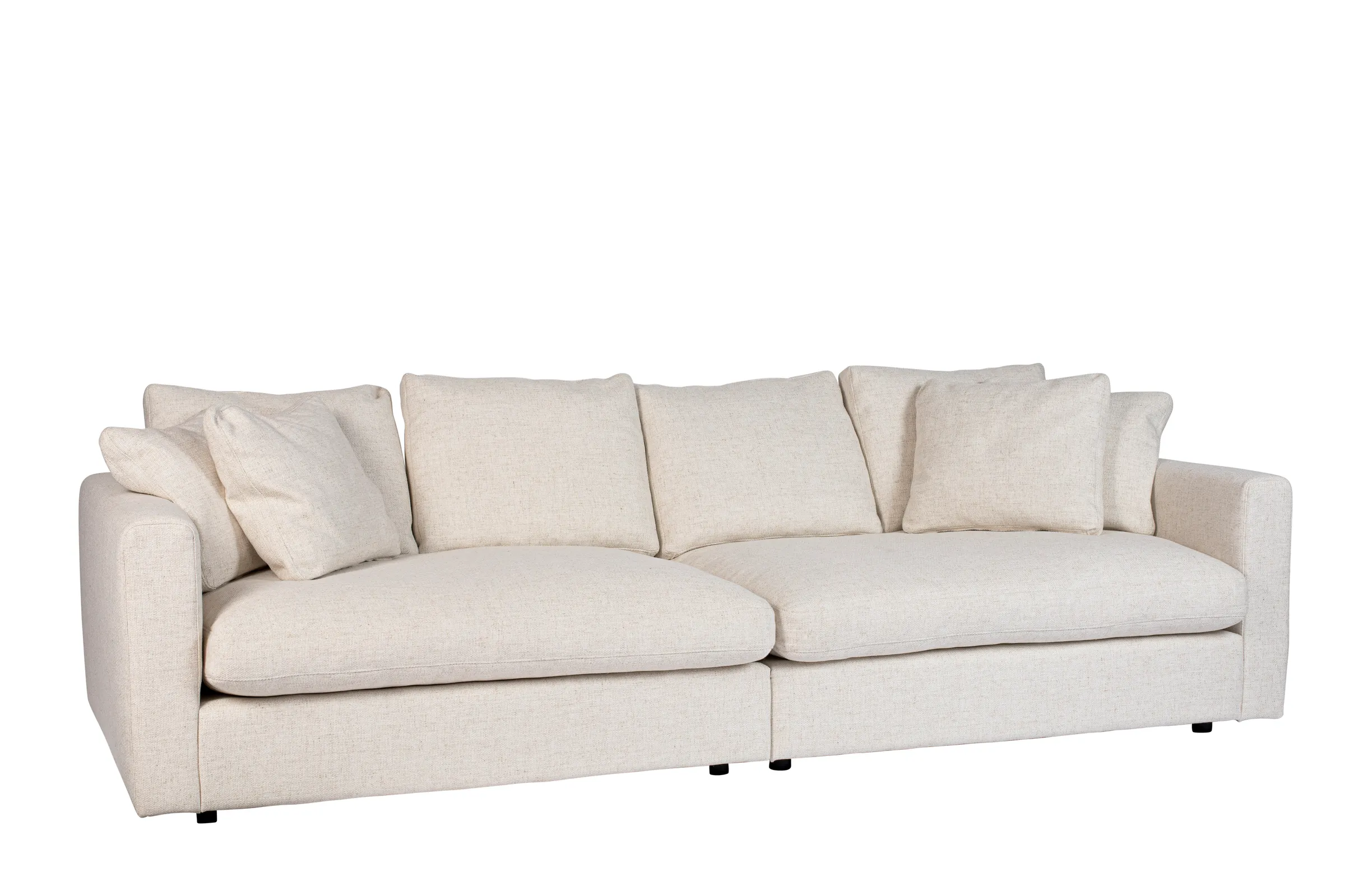 Sense 3-Sitzer Sofa Creme 266x113cm - Image 5