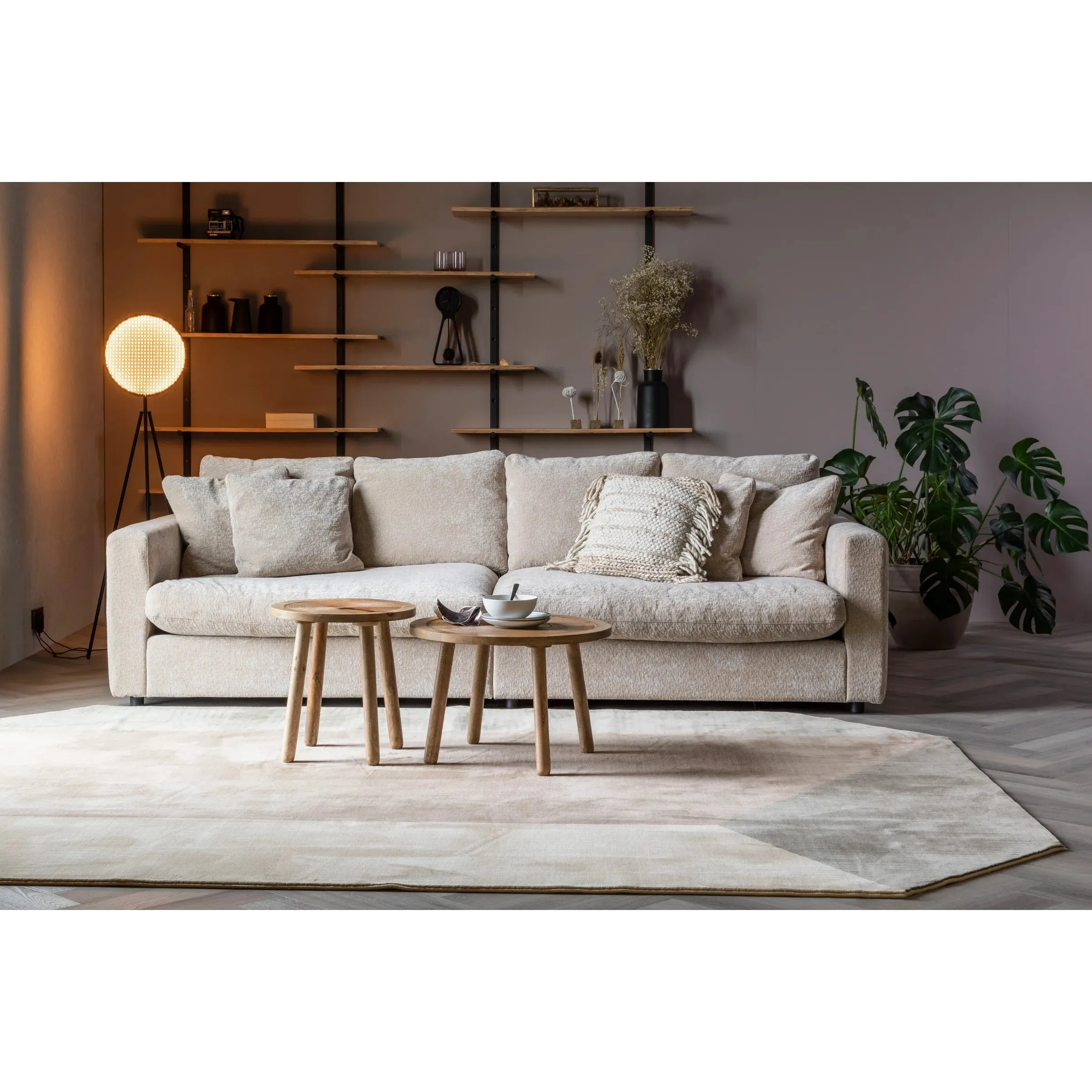 Sense 3-Sitzer Sofa Nature Soft 266x113cm - Image 2