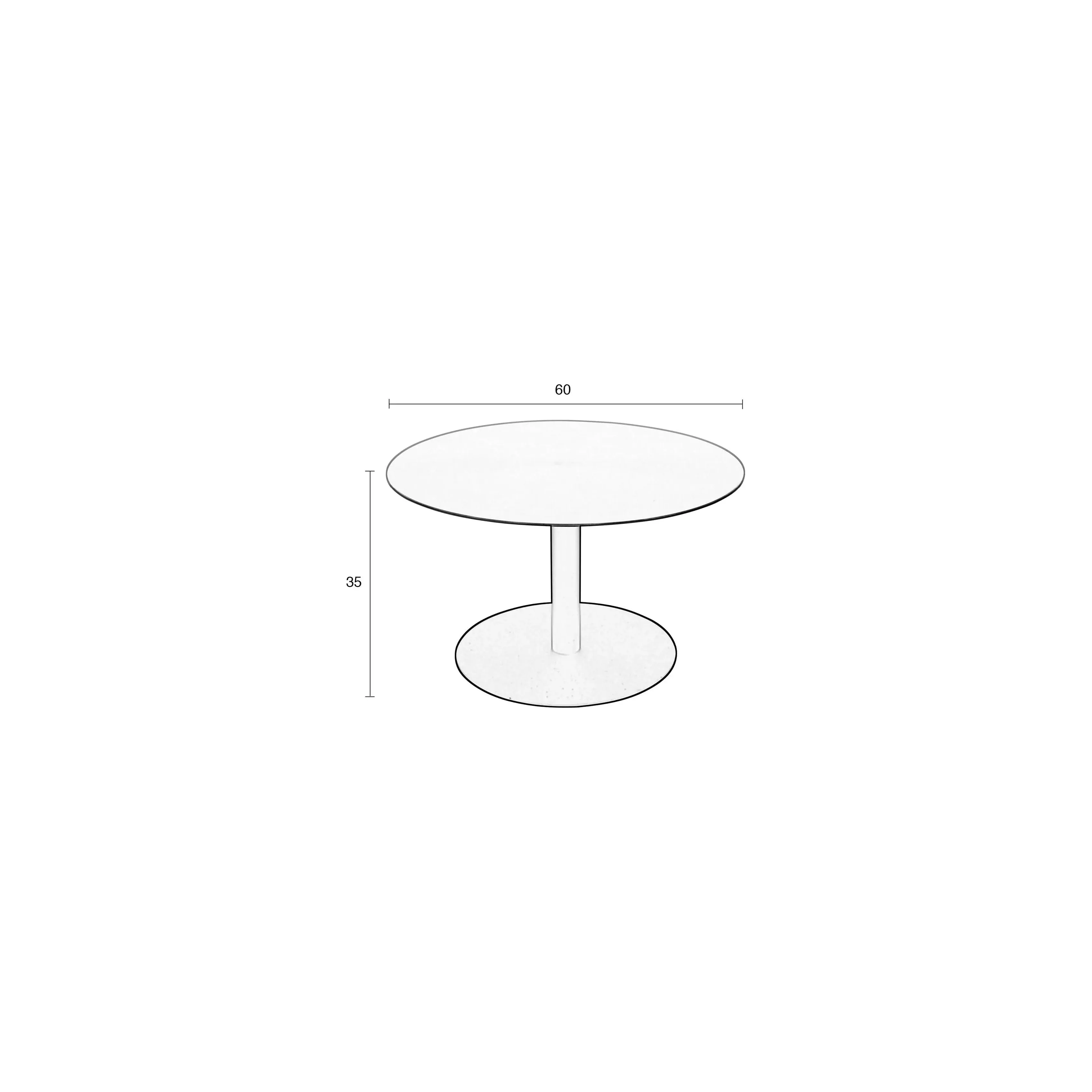 Snow Brushed Couchtisch Satin 60x60cm - Image 5