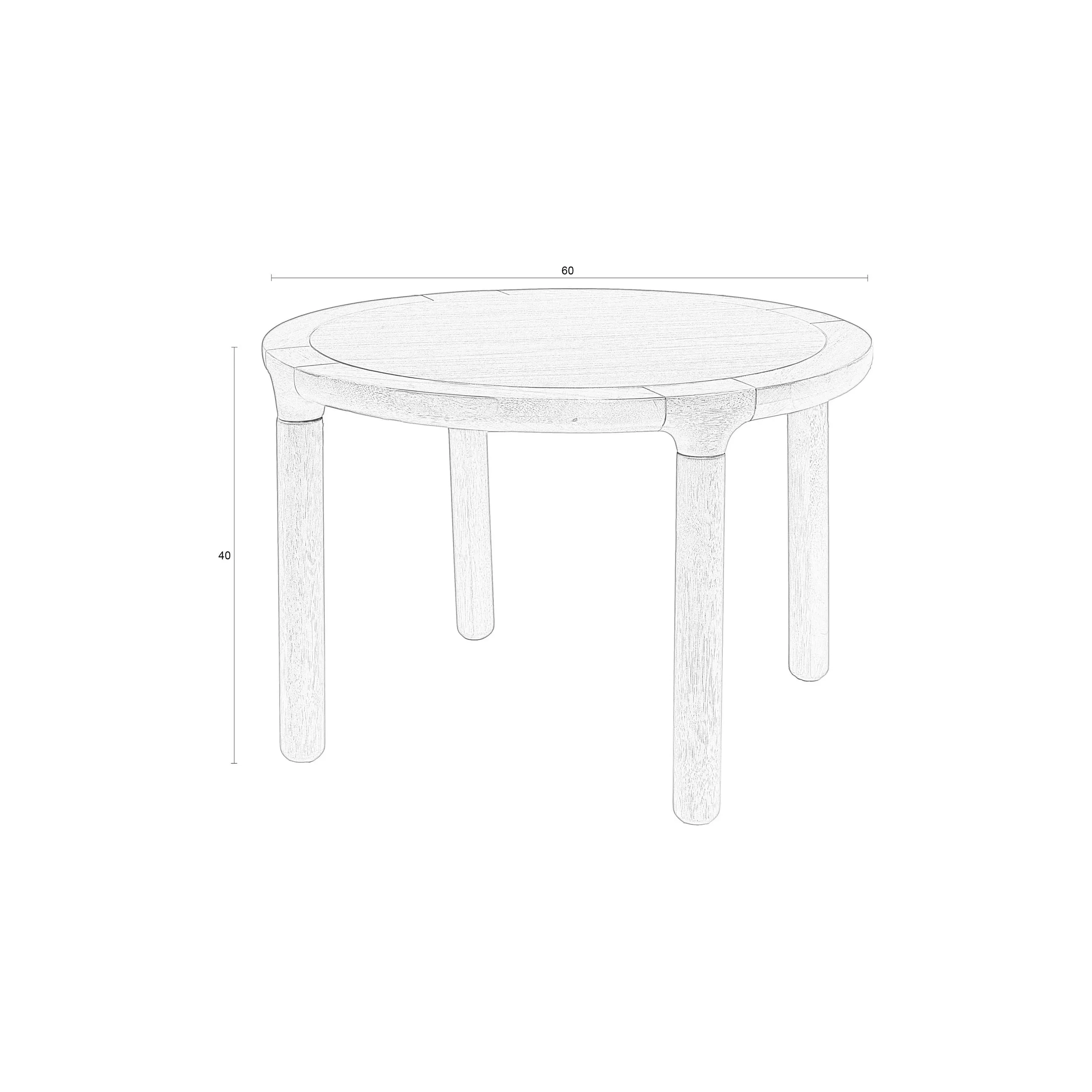 Storm Couchtisch Schwarz 60x60cm - Image 6