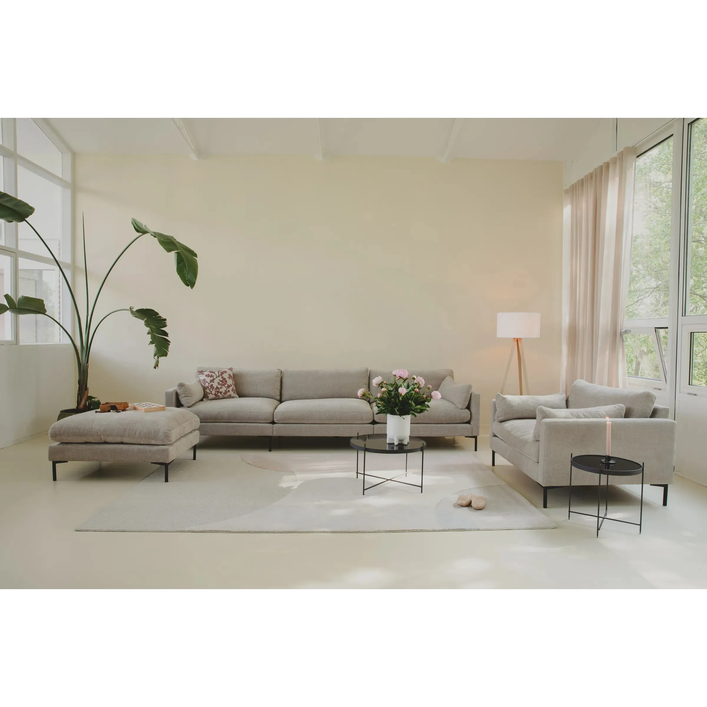 Summer 4,5-Sitzer Sofa Latte 335x101cm - Image 2