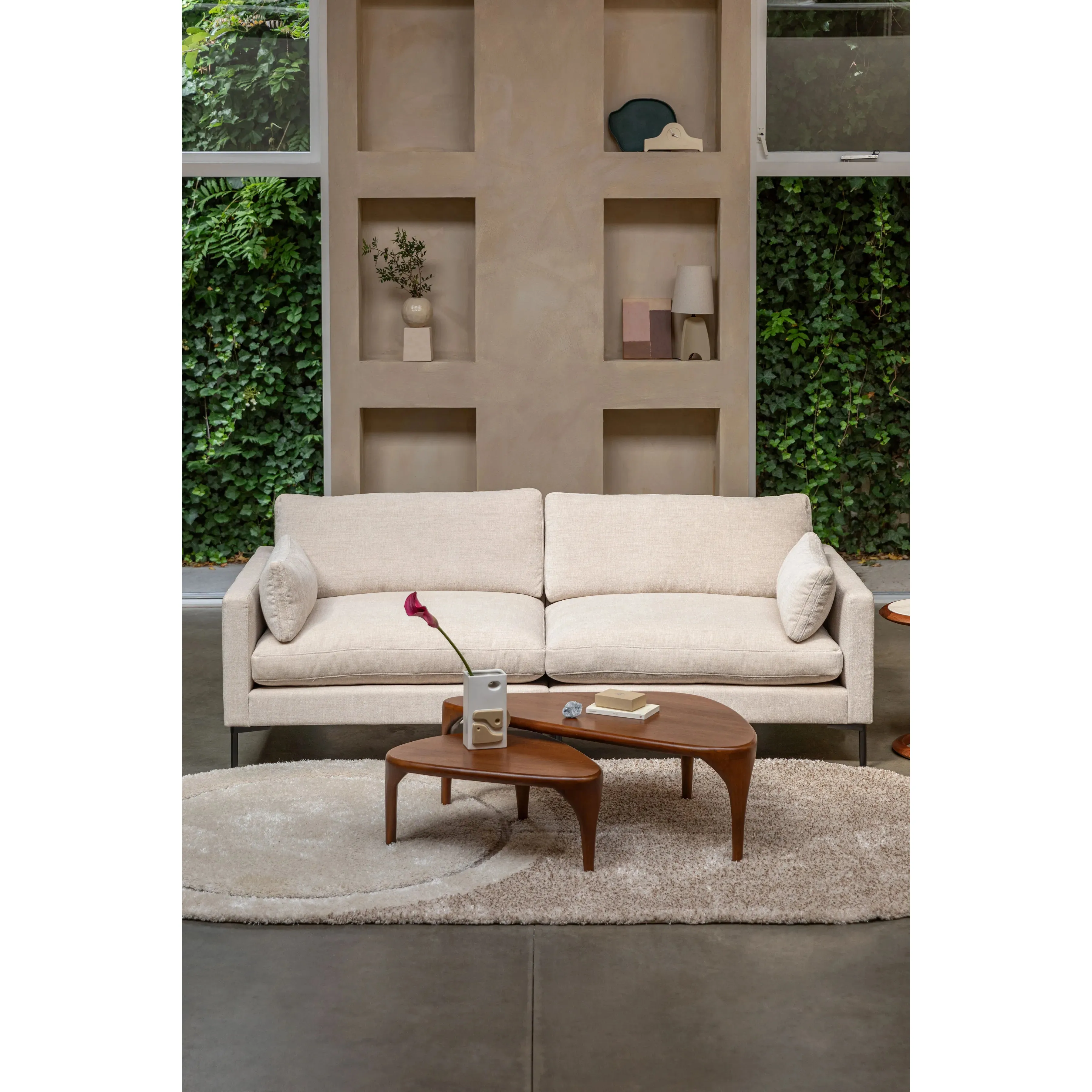 Summer Sofa 3-Sitzer Cream 230x101cm - Image 2