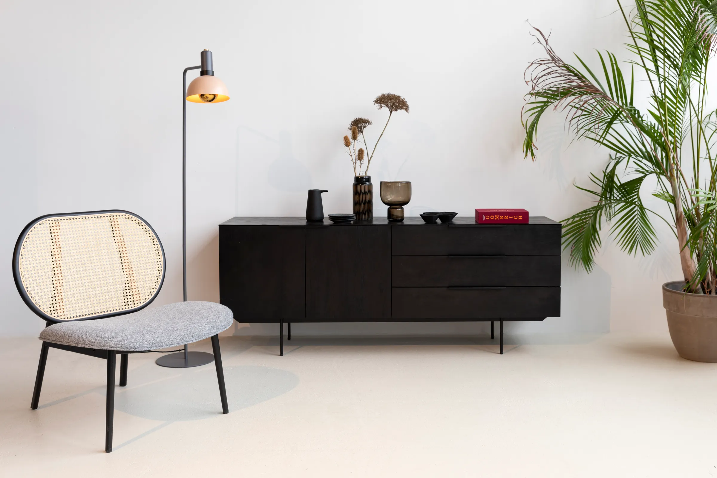 Travis Sideboard Schwarze Eiche 180x45x71 cm - Image 11