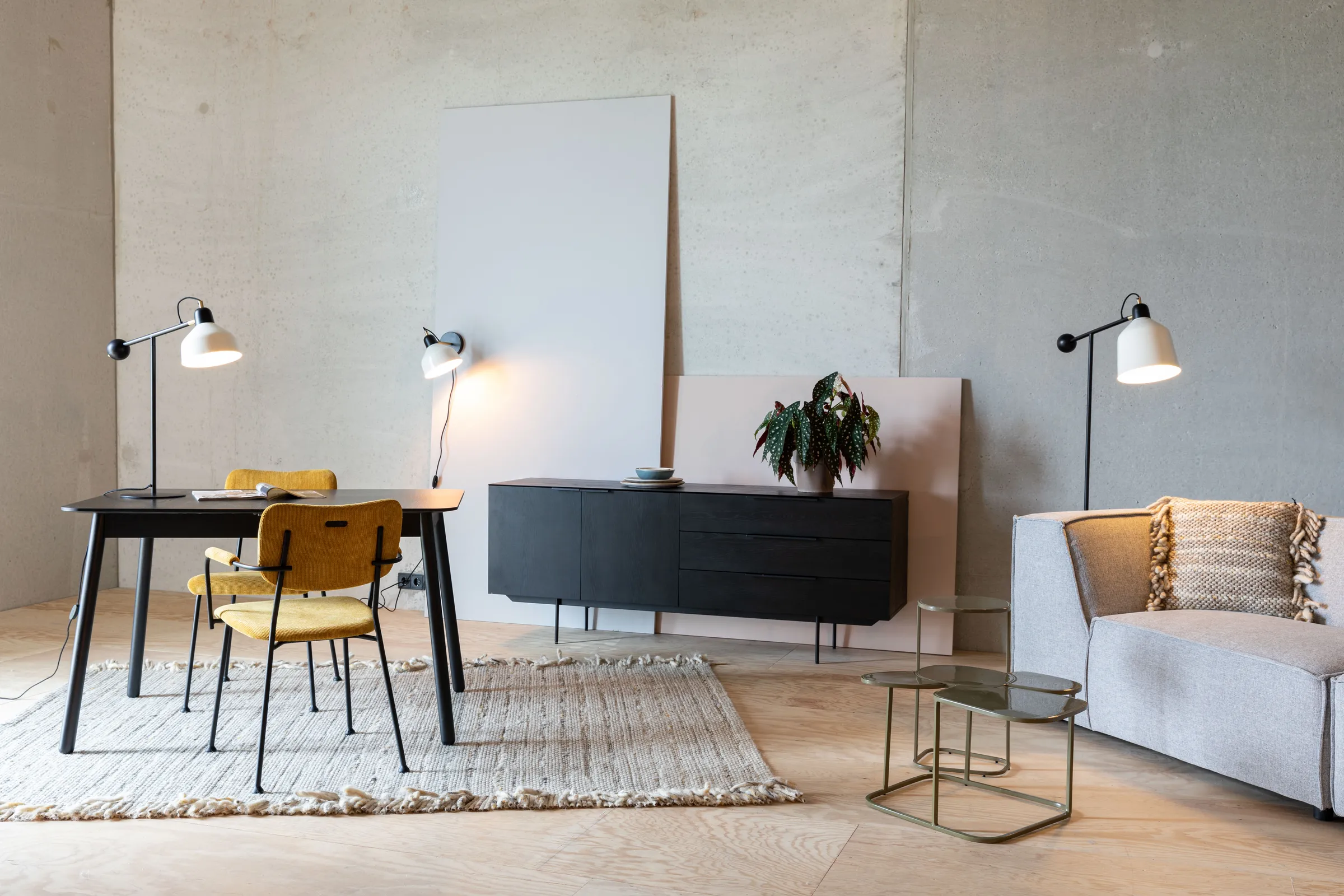 Travis Sideboard Schwarze Eiche 180x45x71 cm - Image 12