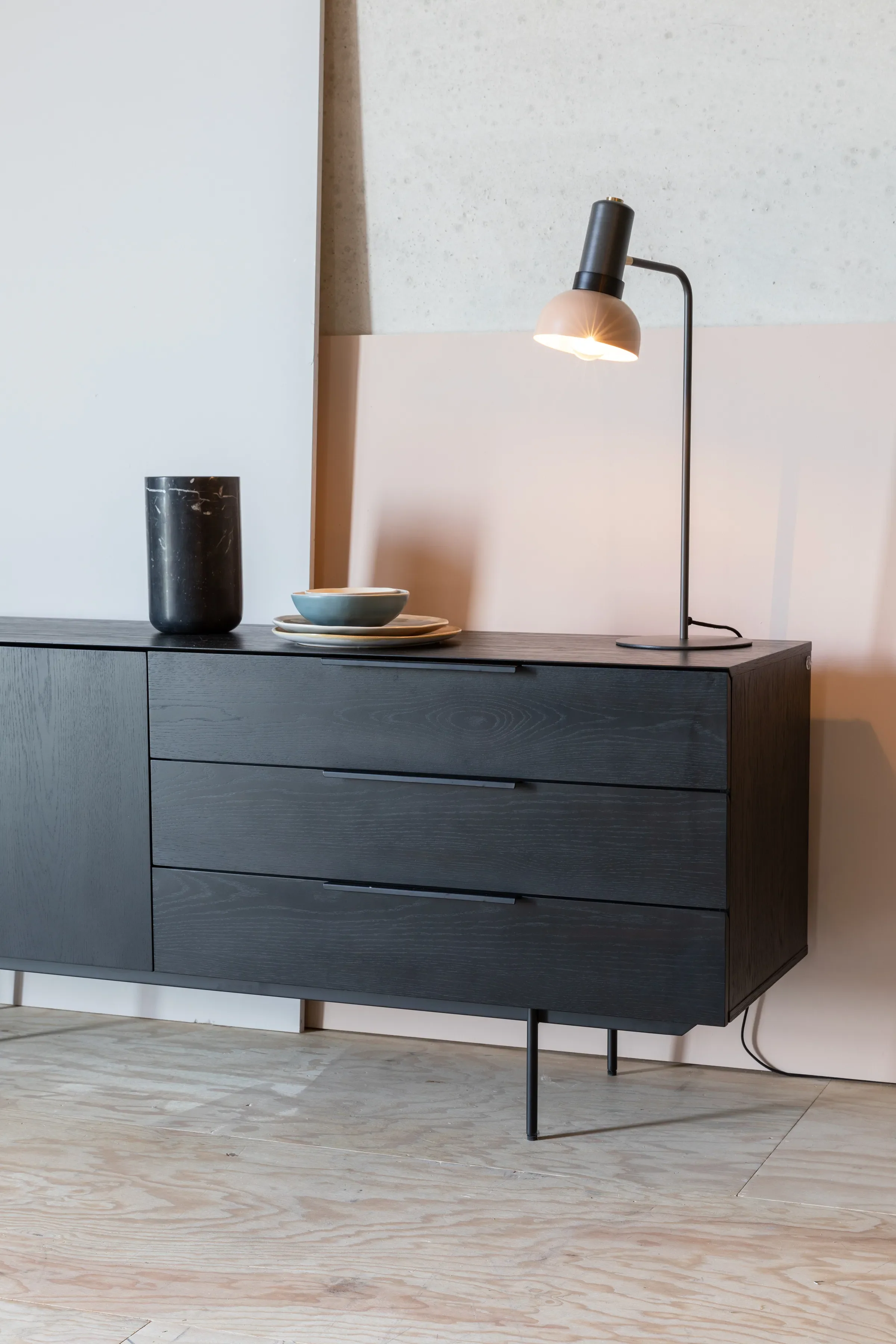 Travis Sideboard Schwarze Eiche 180x45x71 cm - Image 13