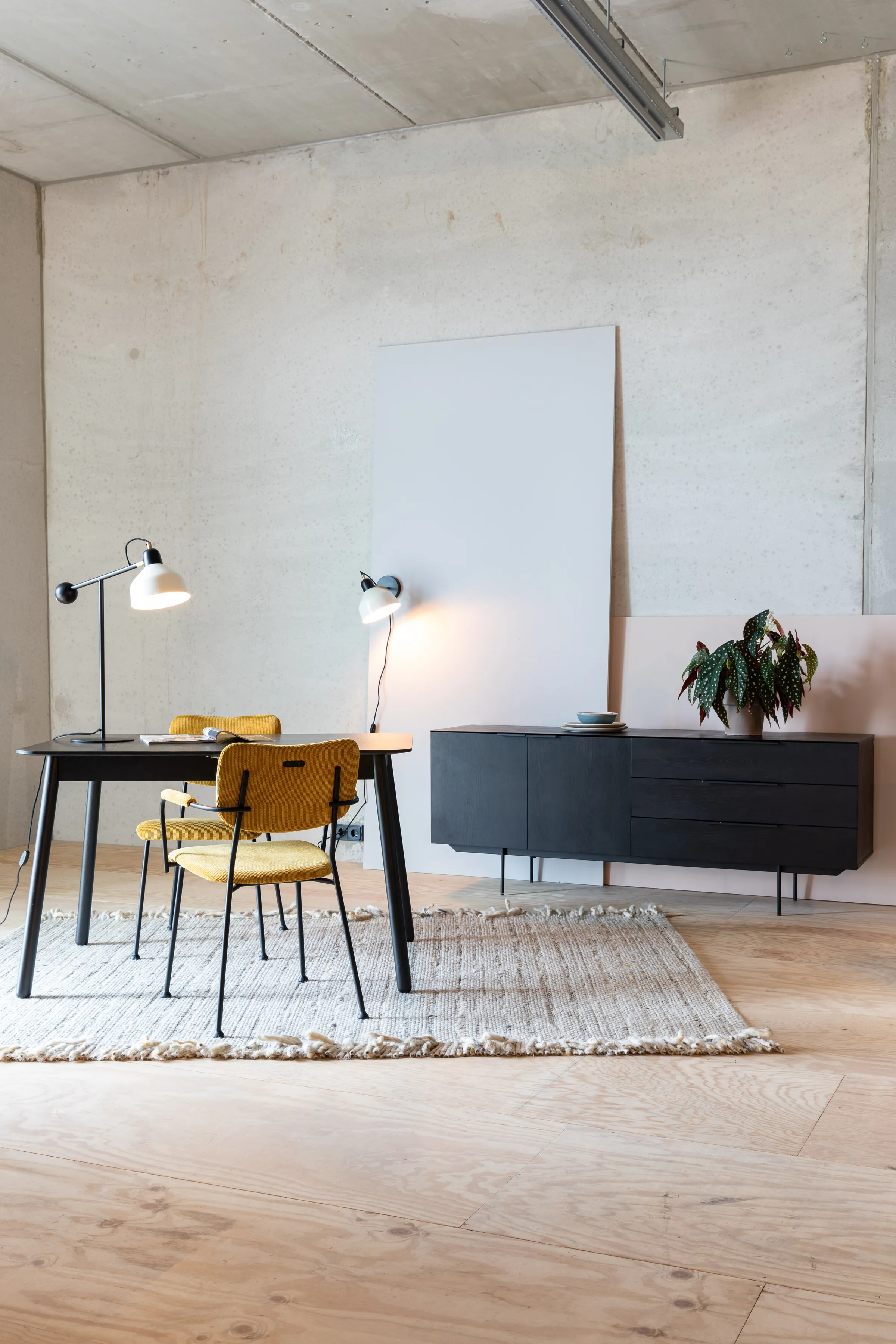 Travis Sideboard Schwarze Eiche 180x45x71 cm - Image 3