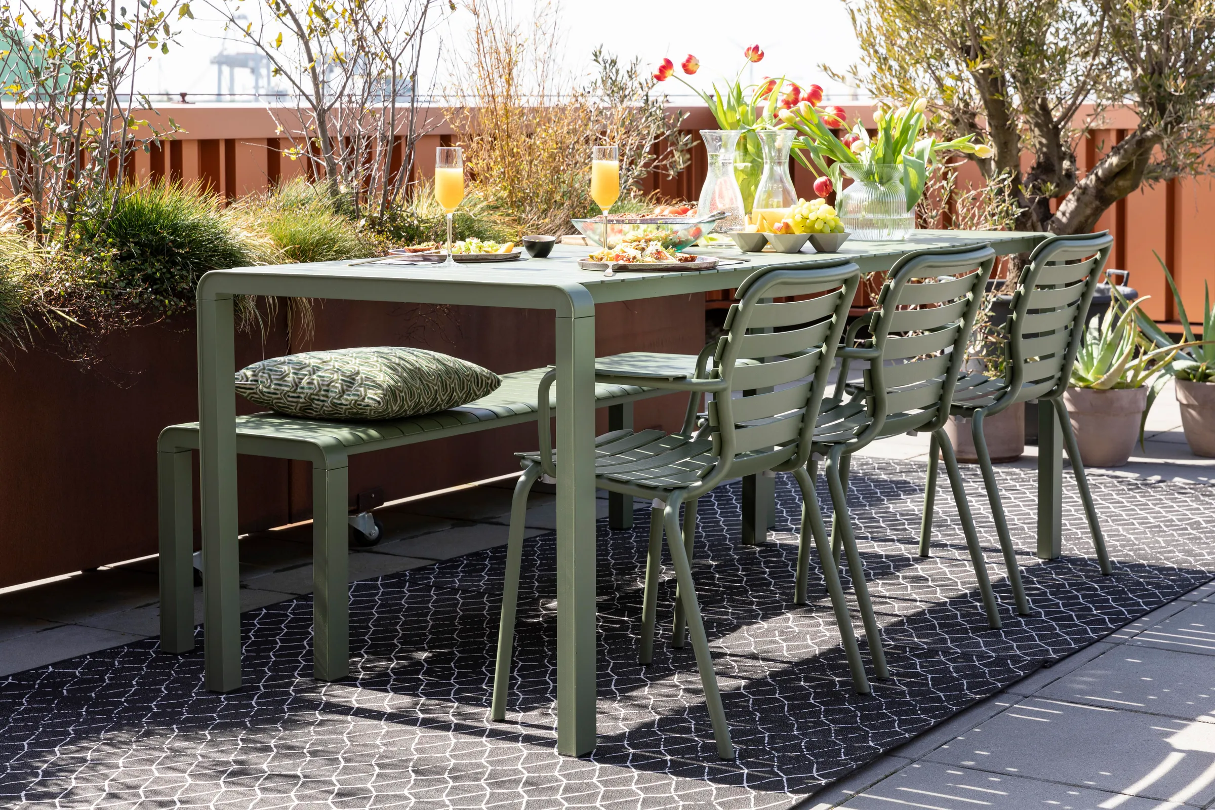 Vondel Gartenstuhl Grün - Image 3