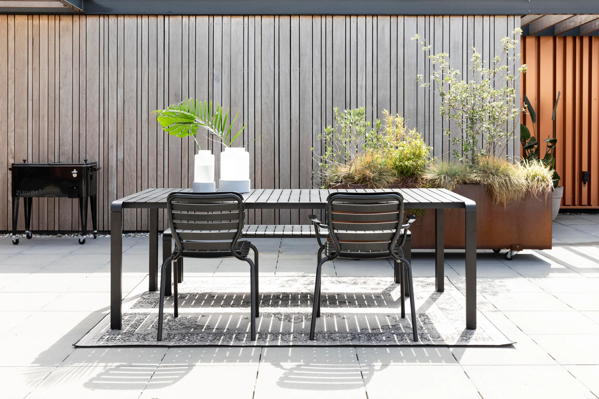Vondel Gartentisch 214x97 Schwarz - Image 3